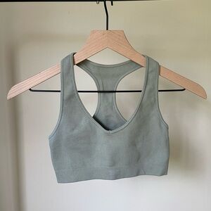 Set Active Sculptflex Racer V Bra in OG Matcha Green
